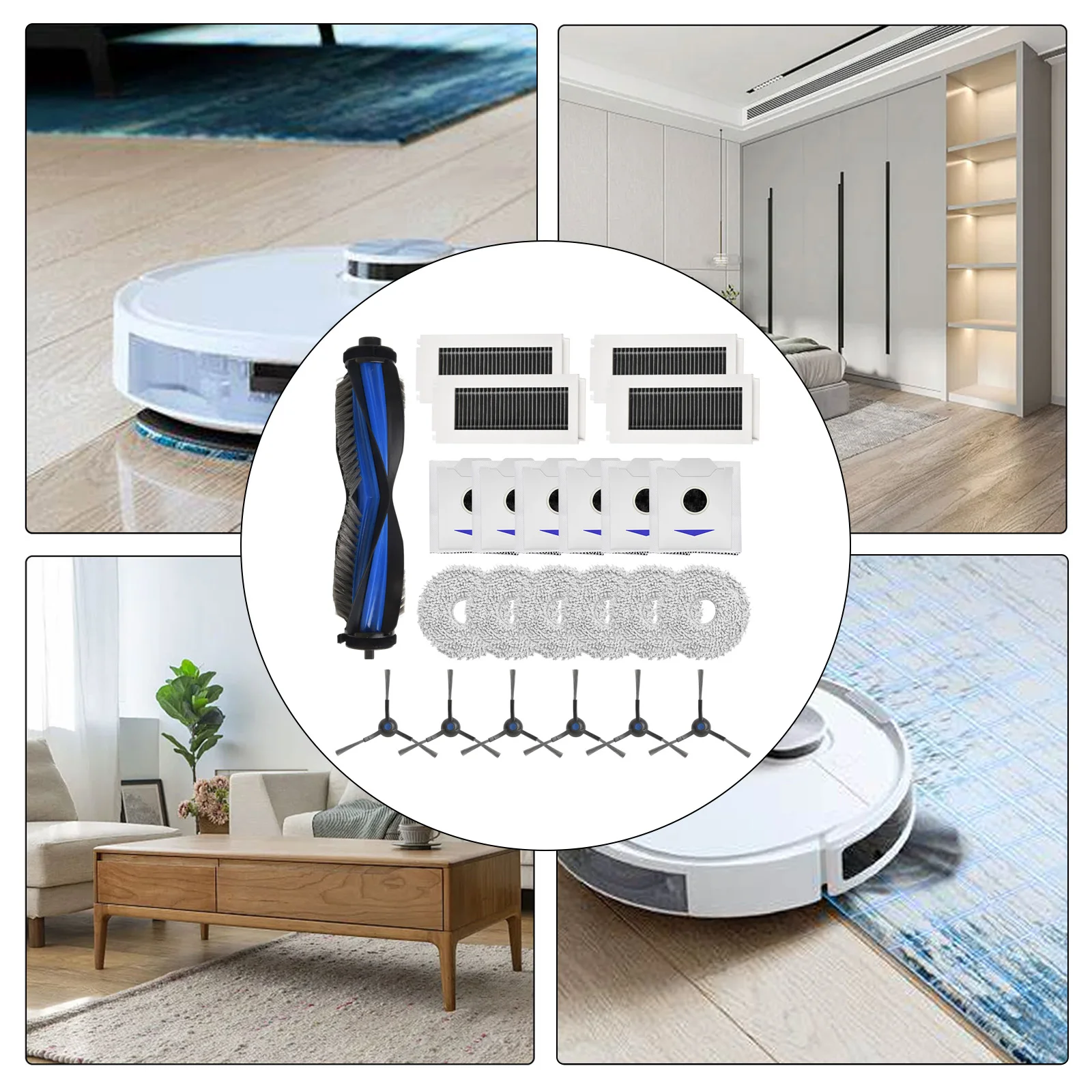 Appliance Dust for Cleaning Kit Sturdy Dust Bags Effective Corner Cleaning Fine Particles for capture Gentle On Floors