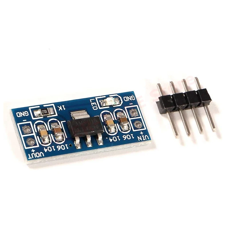 10pcs AMS1117-3.3 DC Buck Converter Voltage Regulator 4.75V-12V to 3.3V 800mA 4Pin LDO Step-Down Power Supply Module