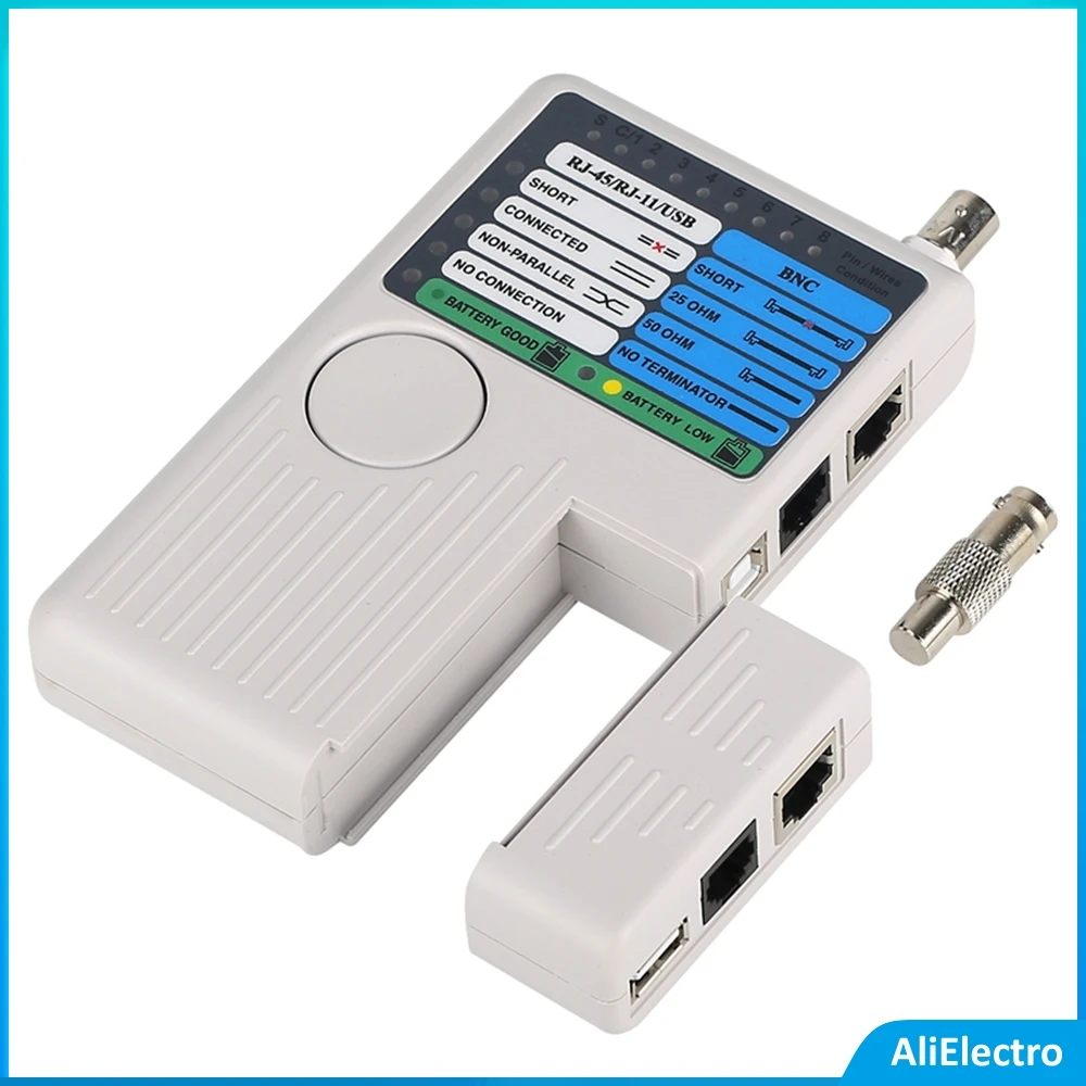 Дистанционный RJ11 RJ45 USB BNC LAN, тестер сетевого кабеля для UTP STP LAN, кабели, трекер, детектор, инструмент высшего качества