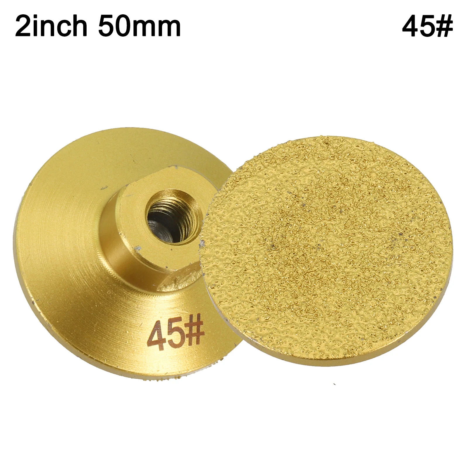 

1pc 50mm Brazing Diamond Edge Profile Grinding Wheel For M10 Thread Marble Tabletop Edge Trimming Rough Grinding Leveling