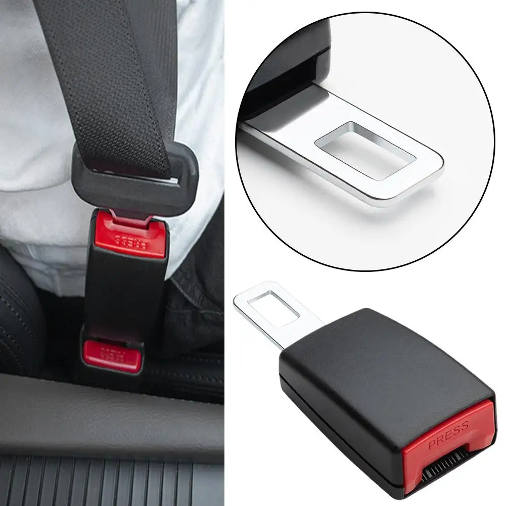 

Car Seat Belt Clip Extender Safety Seatbelt Lock Buckle Plug Safety Socket Buckle Insert Thick Extender Q1U9