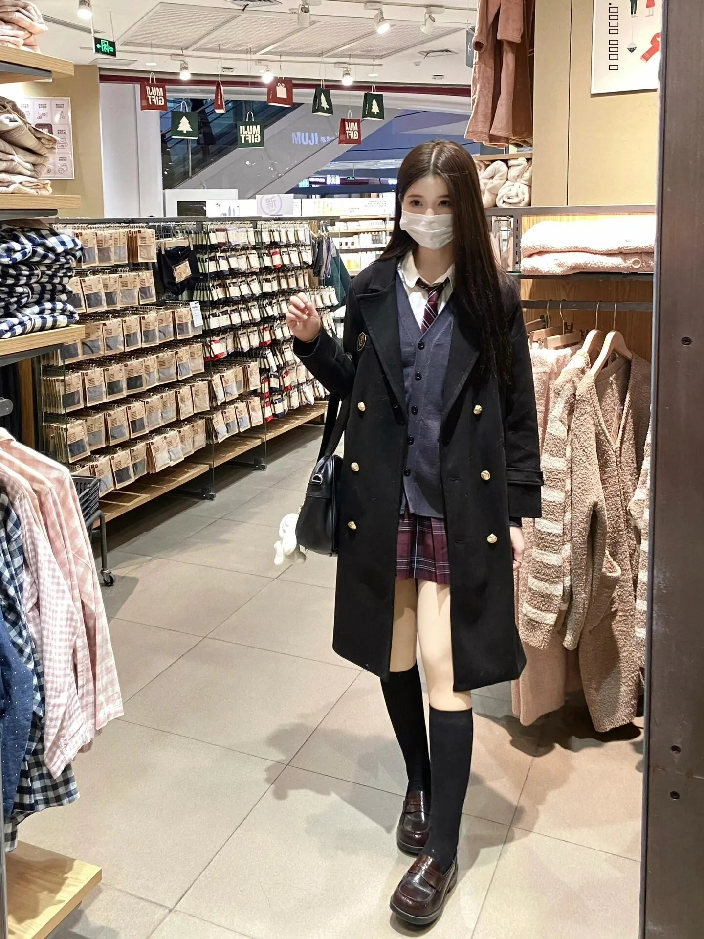 

Thiened Woolen Coat Jaet Korean Sle Commute Slim Fit Long Sve Double Breasted Pure Color Women's Faion Outerwear