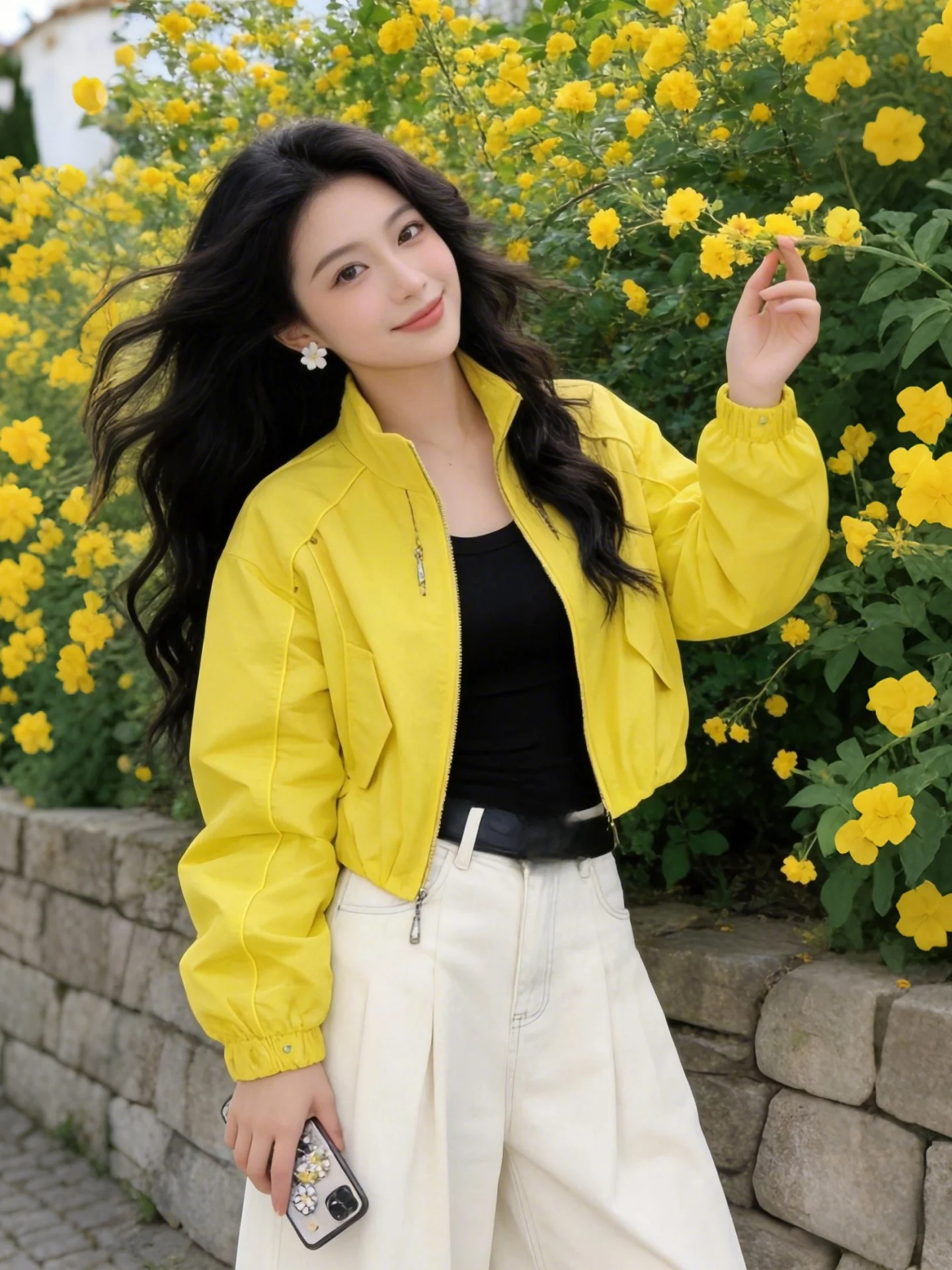 Loose Short Stand Collar Jacket Korean Style Casual Versatile Women's Fashion Outerwear Spring Autumn Popular Breathable Zipper