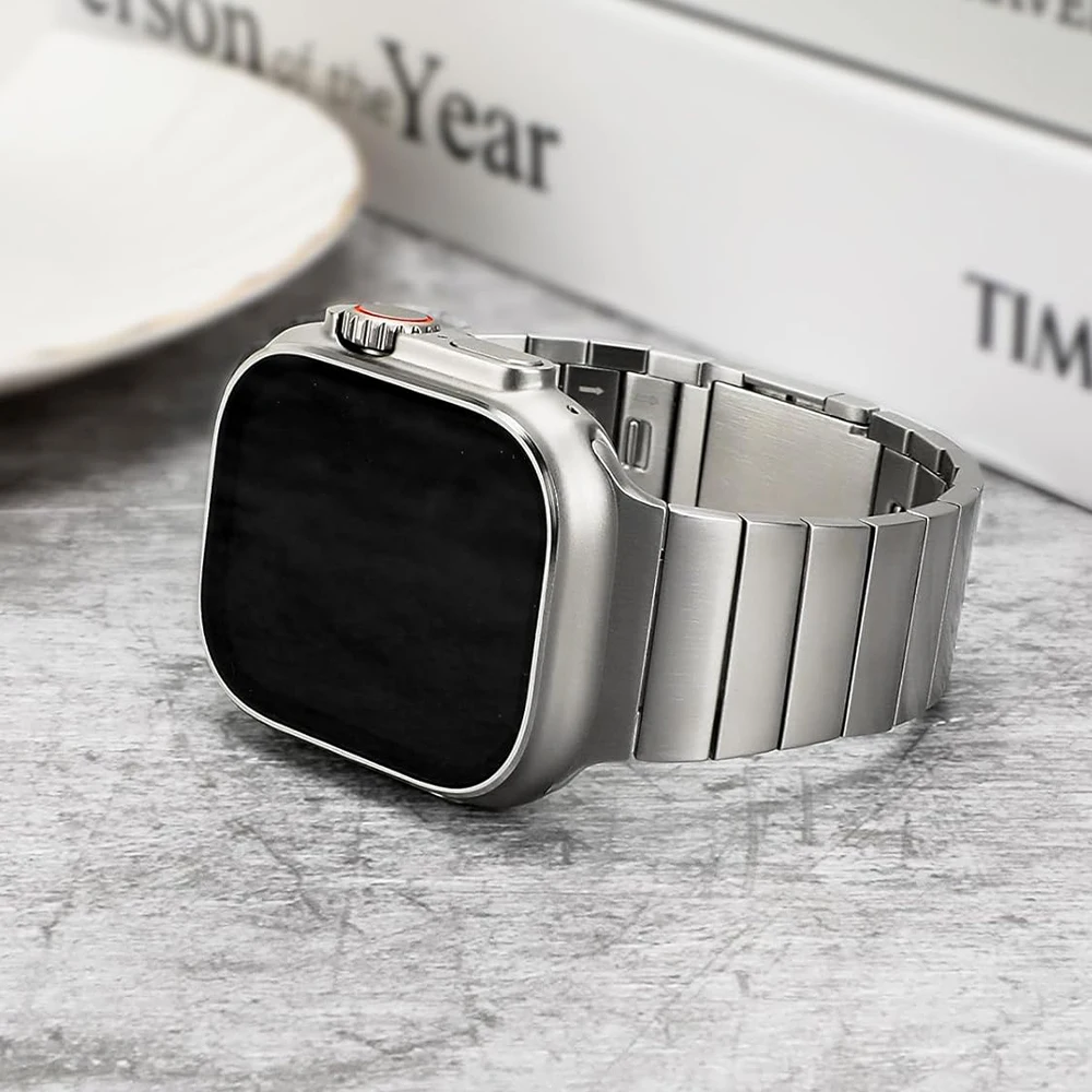 Stainless Steel Strap for Apple Watch Band 49mm 45mm 44mm 42mm Metal Magnetic Link Bracelet IWatch Series Ultra 2 8 7 6 SE Bands