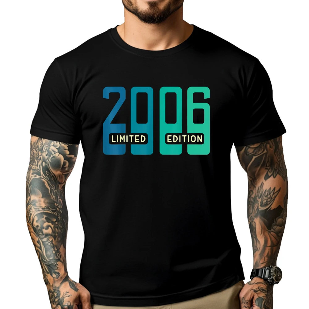 

18th Birthday Boy Girl 18 Years 2006 Big And Tall T Shirts Adult Men's Shirts Printing