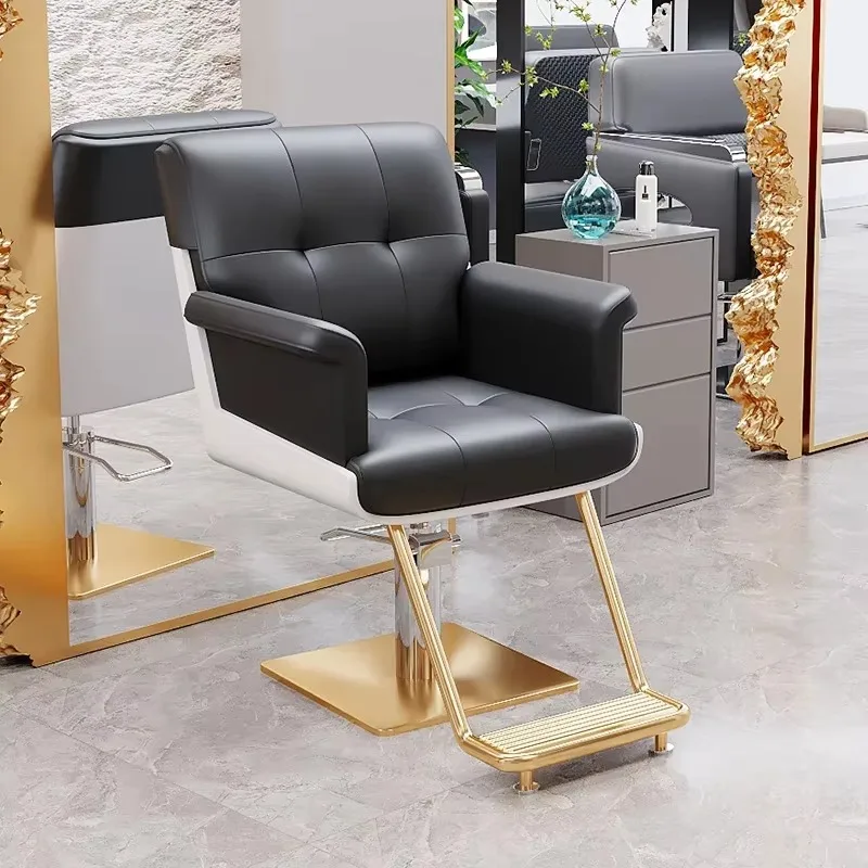 

Design Trendy Barber Chair Equipment Professional Vintage Luxury Barber Chair Nordic Modern Silla Barberia Commercial Furniture