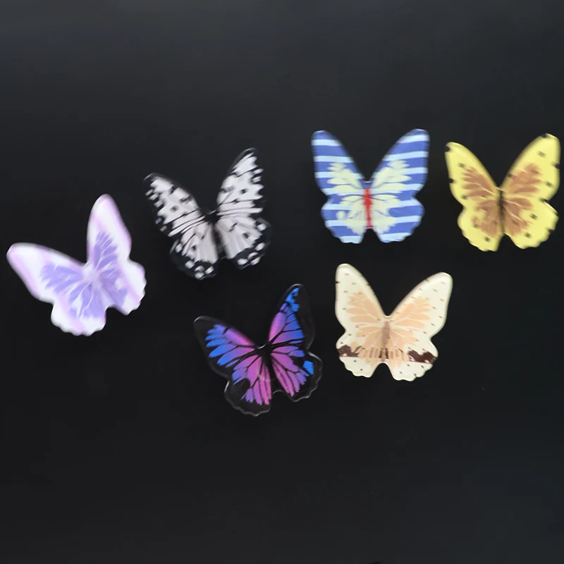 3D Butterfly Sticker Fridge Magnets for DIY Crafts Decorations  Scrapbooking Magnet Butterflies Fridge Stickers 6Pcs Colorful