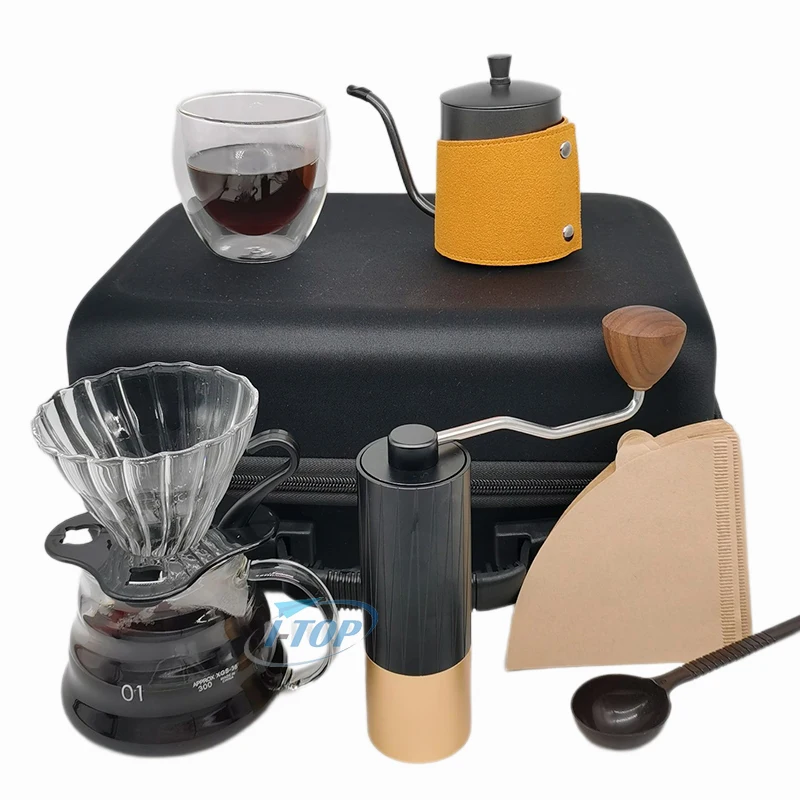 Pour Over Coffee Maker Gift Set All In 1 Coffee Accessories Tools 304 Stainless With Travel Bag Coffee