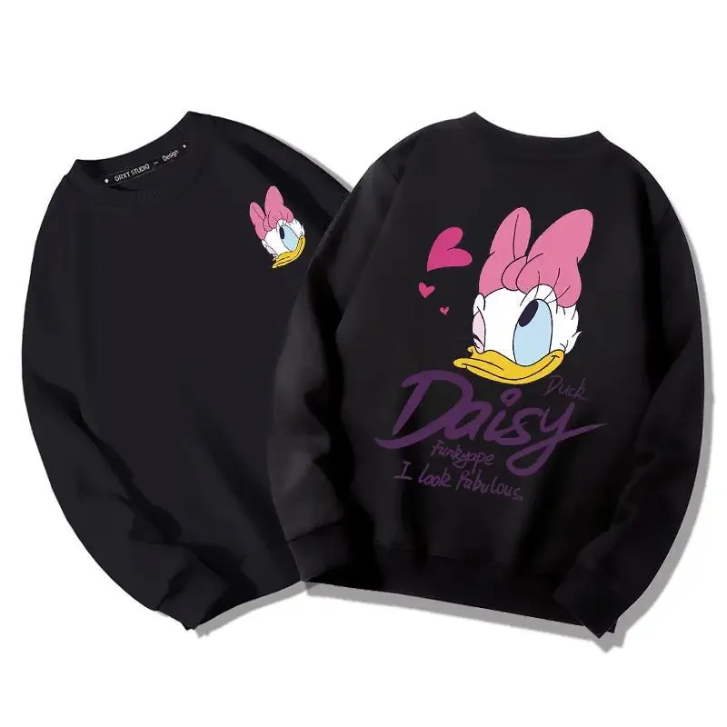 Disneyland-Sweat-shirt à col rond Donald Duck Cartoon Top, Manteau pour couple, Vêtements gothiques, Automne et hiver, Nouveau