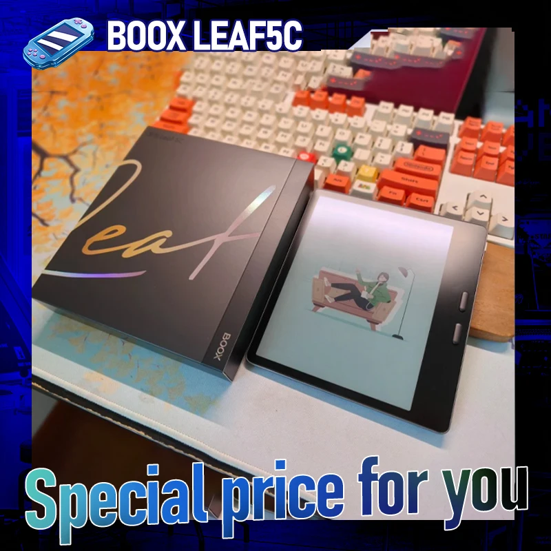 Boox Leaf5C قارئ الكتب الإلكترونية عالي السرعة Kaleido3 شاشة الحبر الإلكترونية الإلكترونية 7 بوصة 4 + 64 جرام حماية العين الذكية اللون الإلكتروني #1