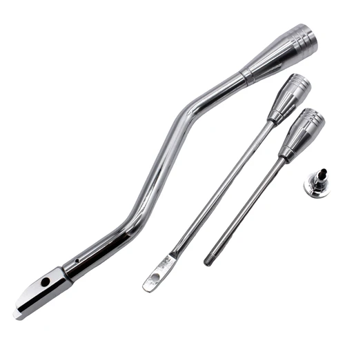 Imagen 2 del producto 1 Juego de palanca de cambios de columna cromada, Kit de inclinación de peligro de señal de giro para GM Chevy Buick, nuevas piezas de automóvil