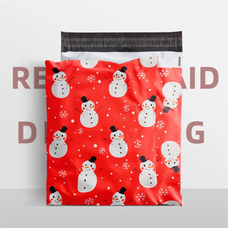 100PCS 100% PE Plastic Mailing Bag Poly Mailer T-shirt Skirt Pants Bra Books Towel Xmas Gifts Shipping Express Print Pouches