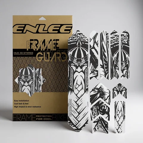 ENLEE, la nueva pegatina extraíble, cubierta protectora para bicicleta de carretera, 3D, MTB, bicicleta de montaña, resistente a los arañazos, Protector de marco
