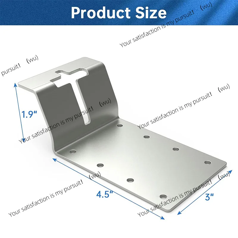 Heavy duty T-pillar mounting bracket T-pillar corner brace 3 inch T-pillar vertical mounting bracket for plywood mounting