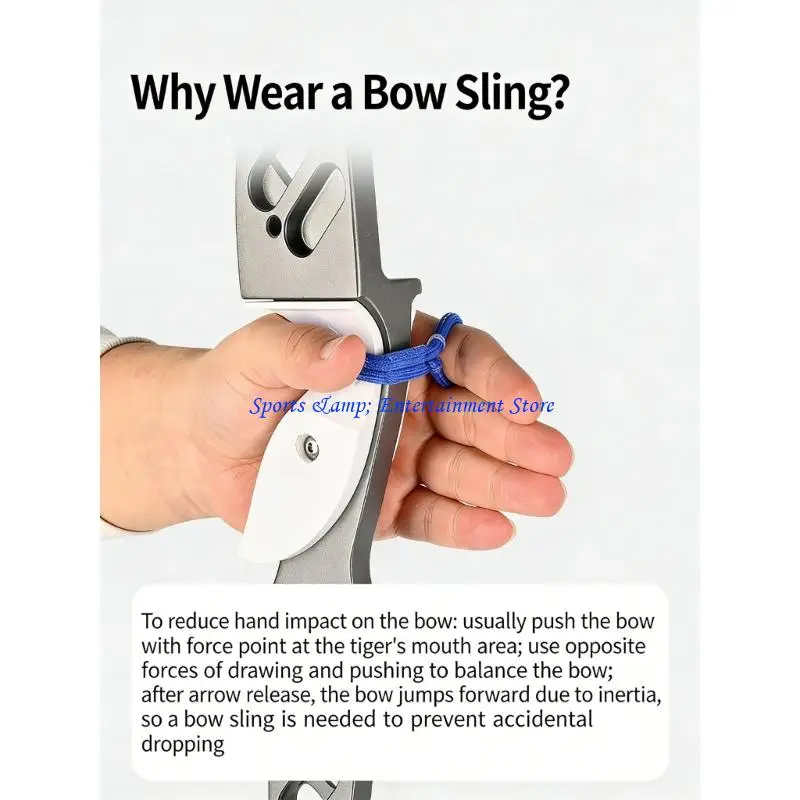 G7NF Einstellbare Handgelenk Slings Weiche Elastische Tuch Bögen Finger Slings für Outdoor Recurve Bögen Jagd Shootings Zubehör – Detail 9