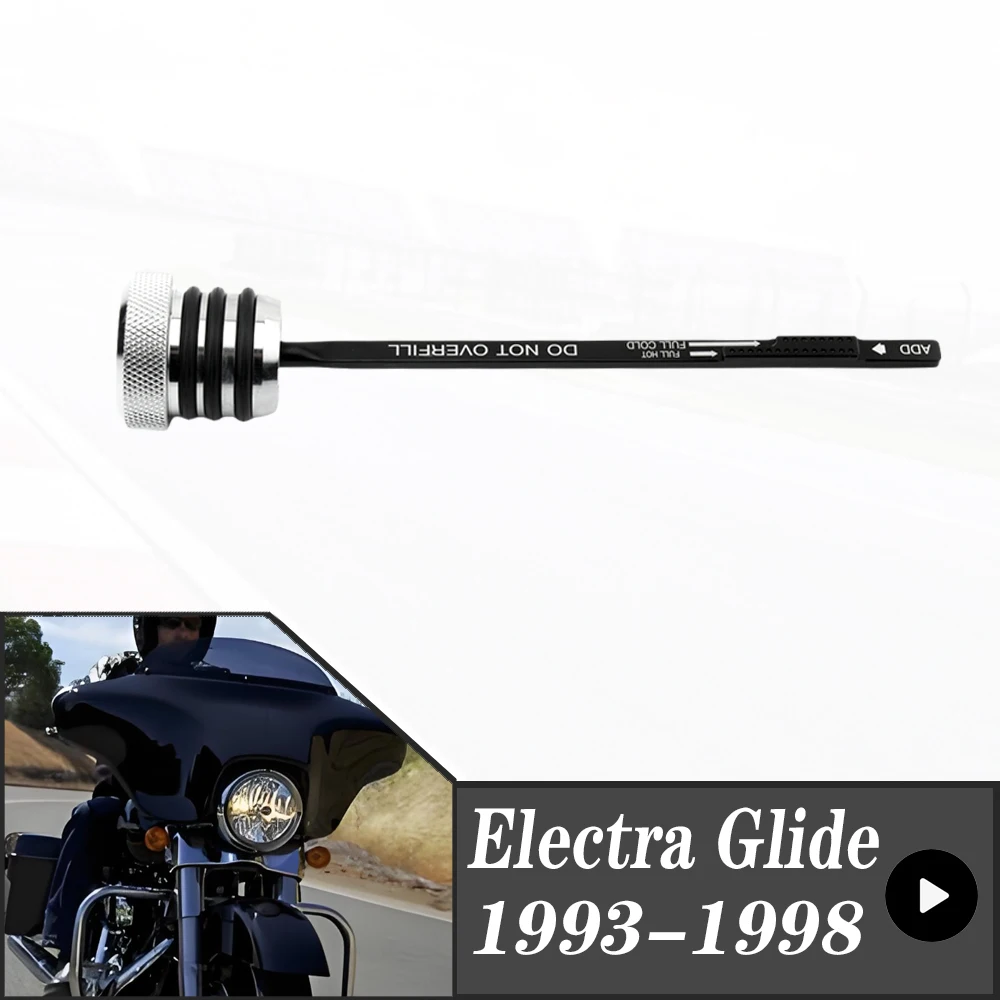 FOR Harley Davidson Electra Glide Classic / Standard 1993-1998 FLHTC FLHTCI FLST FLSTI Motorcycle Oil Dipstick Aluminum