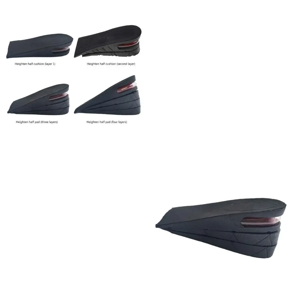 Q39E Men Women Shock Absorbing Cushion Insoles Replacement Sports Shoe Height Inserts