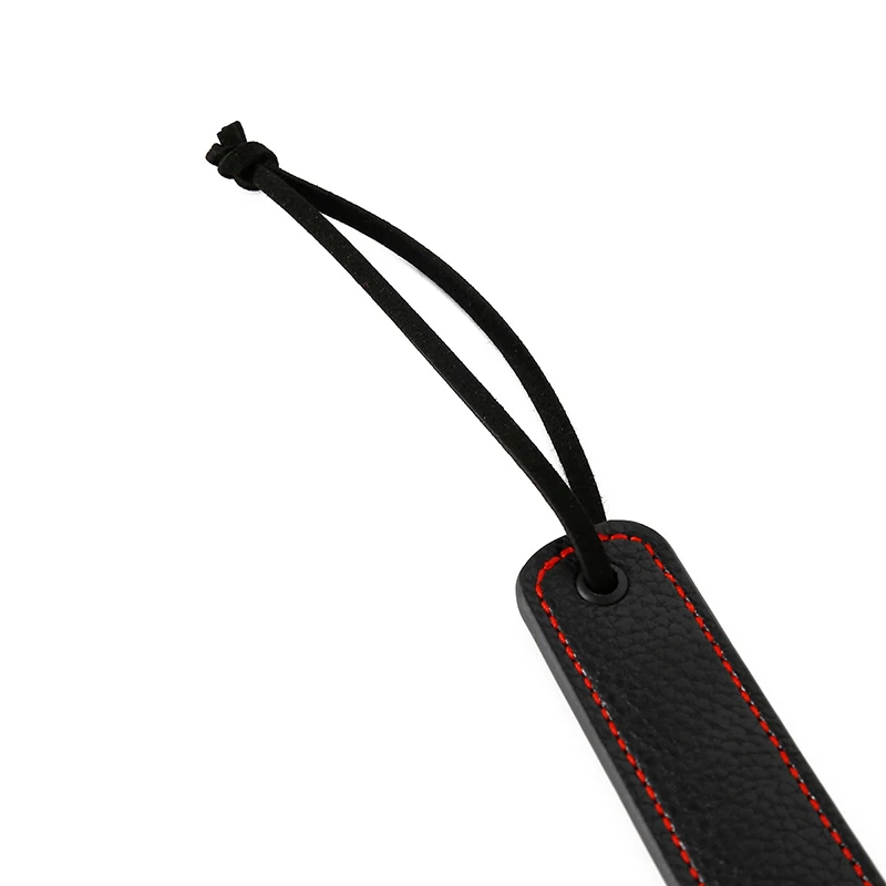 Paleta de cuero corta con corazón rojo, 24cm, para montar en bicicleta, látigos Flogger, púas, paleta de azotes, Slapper, látigos de salvia