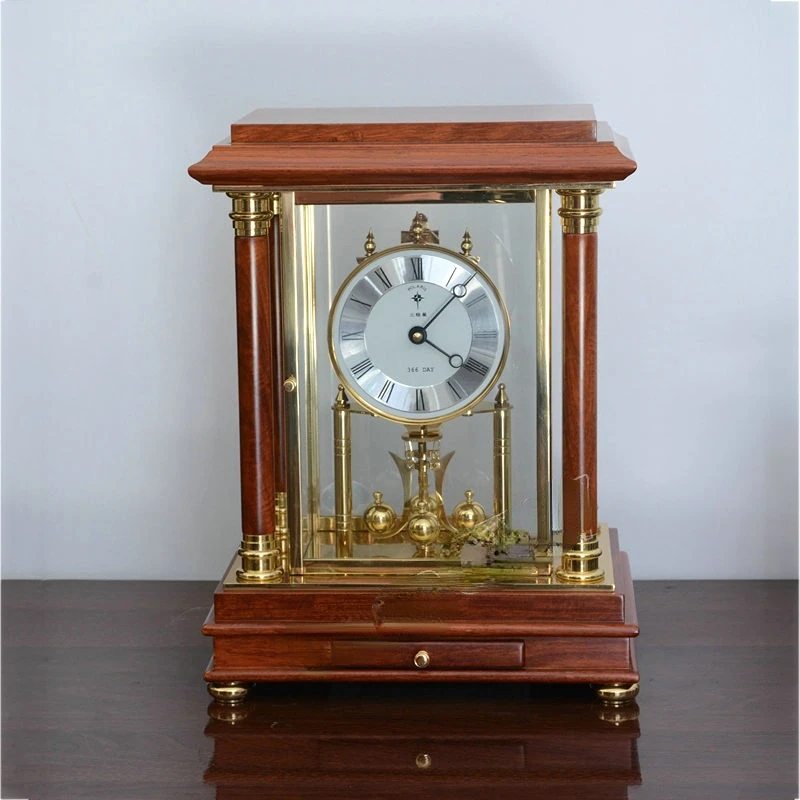 German technology of pure copper movement with rosewood shell for table clocks