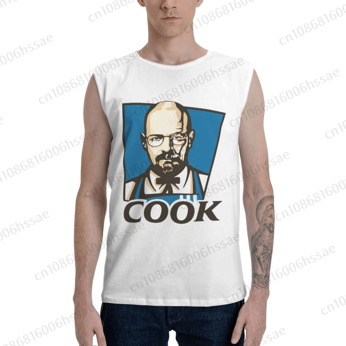 Breaking Bad Serie Walter Summer Sports Tank Tops Men's Breathable Sleeveless T-shirt Vests Run Clothing