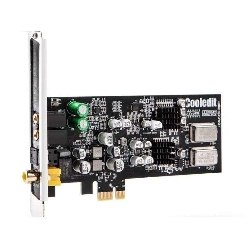Scheda audio PCIE a mezza altezza con musica shadow integrata per computer desktop