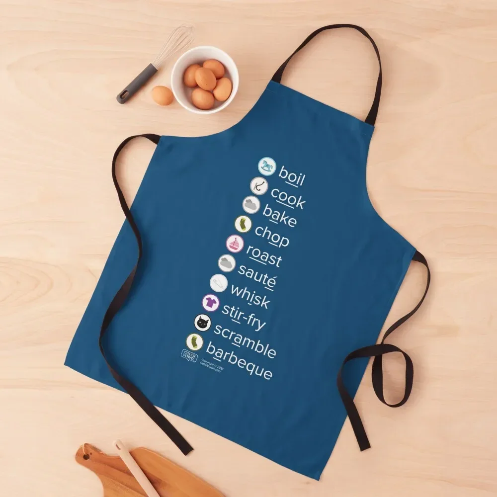 

Let's WOODEN HOOK cook! in Ocean Blue Apron Kitchen accessories For Woman Apron