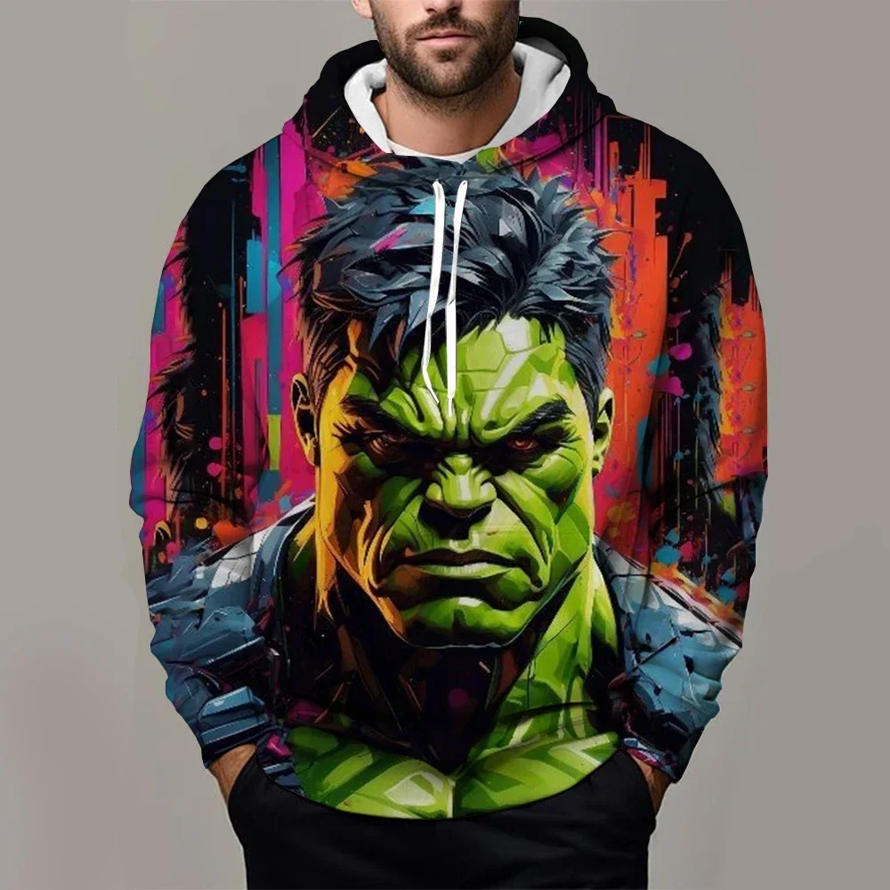 

Autumn Winter Disney Hulk Fashion Trendy 3D Printing Pattern Hoodie Long Sleeve Adults Children Fashion Top Hoodie Clothes