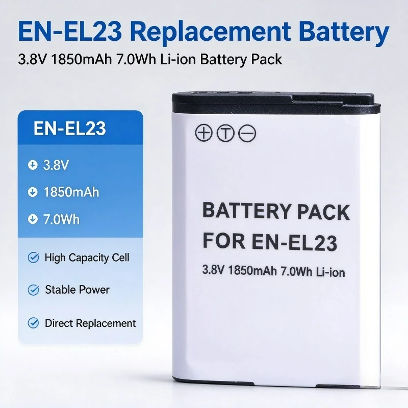 EN‑EL23 Replacement Battery for Nikon COOLPIX P610S P600 P900 P900S B700 Spare Backup Camera Power Supply in Stock Fast Shipping
