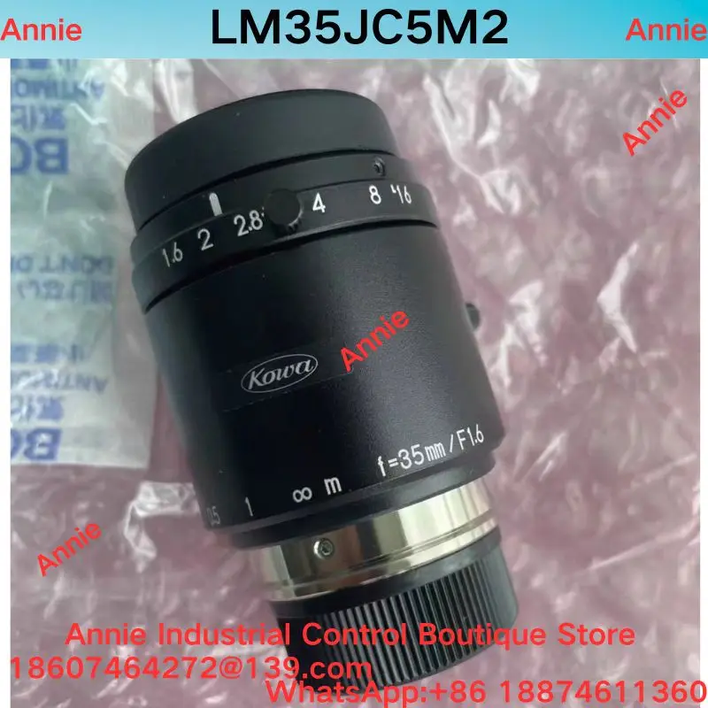 brand-new.   LM35JC5M2 industrial lens, 2/3-inch 35mm/F1.6MP manual C interface