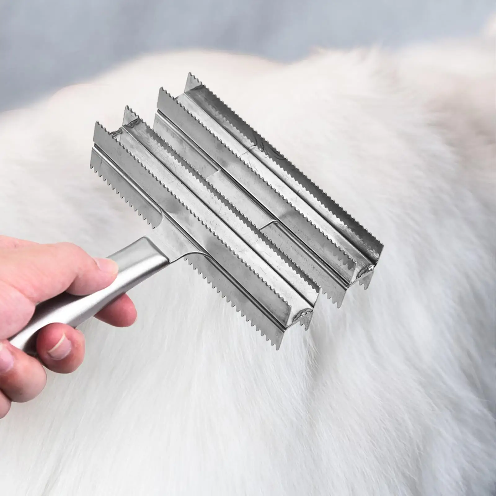 Escova de cavalo pente pet ancinho escova de metal lâmina de derramamento ferramenta de cuidados ancinho escova de deshedding para gatos todos os tipos de cães vacas animal