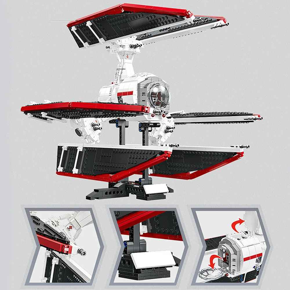 Technical Space attack vehicle Fighter Building Blocks Toys Set 1664pcs Decor Perfect Christmas Birthday Gifts For Friends