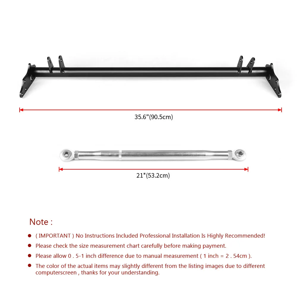 Kit de Barra de Unión del Brazo de Control de Suspensión Delantera para Honda Civic / Honda CRX 1988-1991, Accesorios de Rendimiento