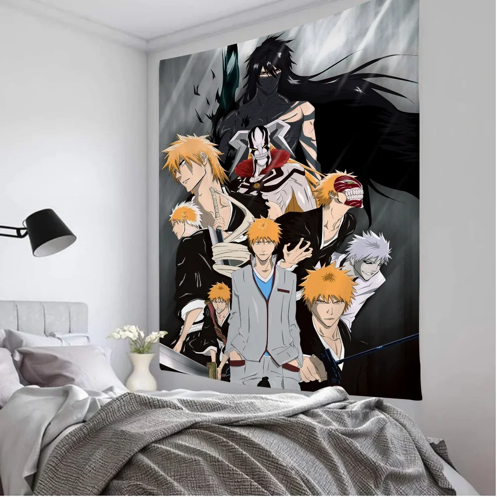 Anime Bleach Kurosaki Ichigo Hanging Bohemian Tapestry Hanging Tarot Hippie Wall Rugs Dorm Japanese Tapestry