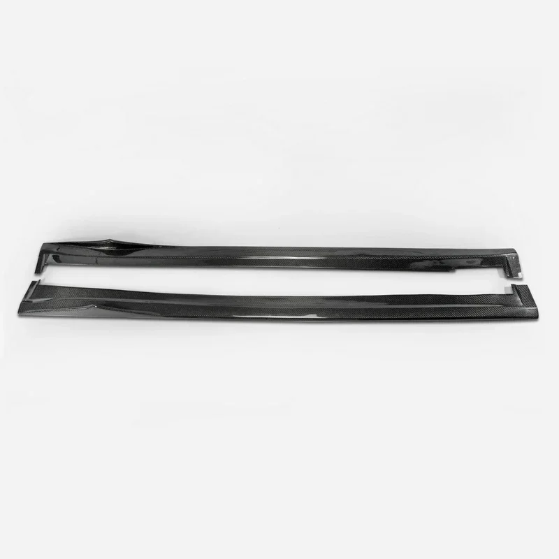 For Hyundai 15 Genesis Sedan DH G80 G-Style Carbon Fiber Side Skirt Extension Glossy Finish Door Step Cover Tuning Drift Kit