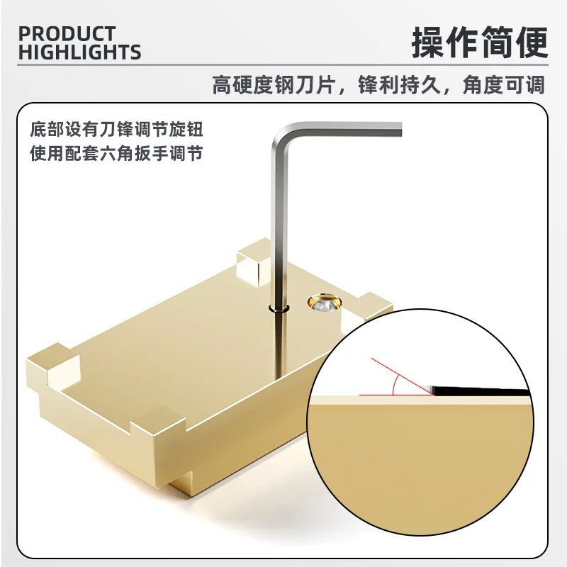 Watch Repair Pegwood Sanding Tool Brass Sharpening Board with Pegwood Sticks for Movement Pins & Polishing