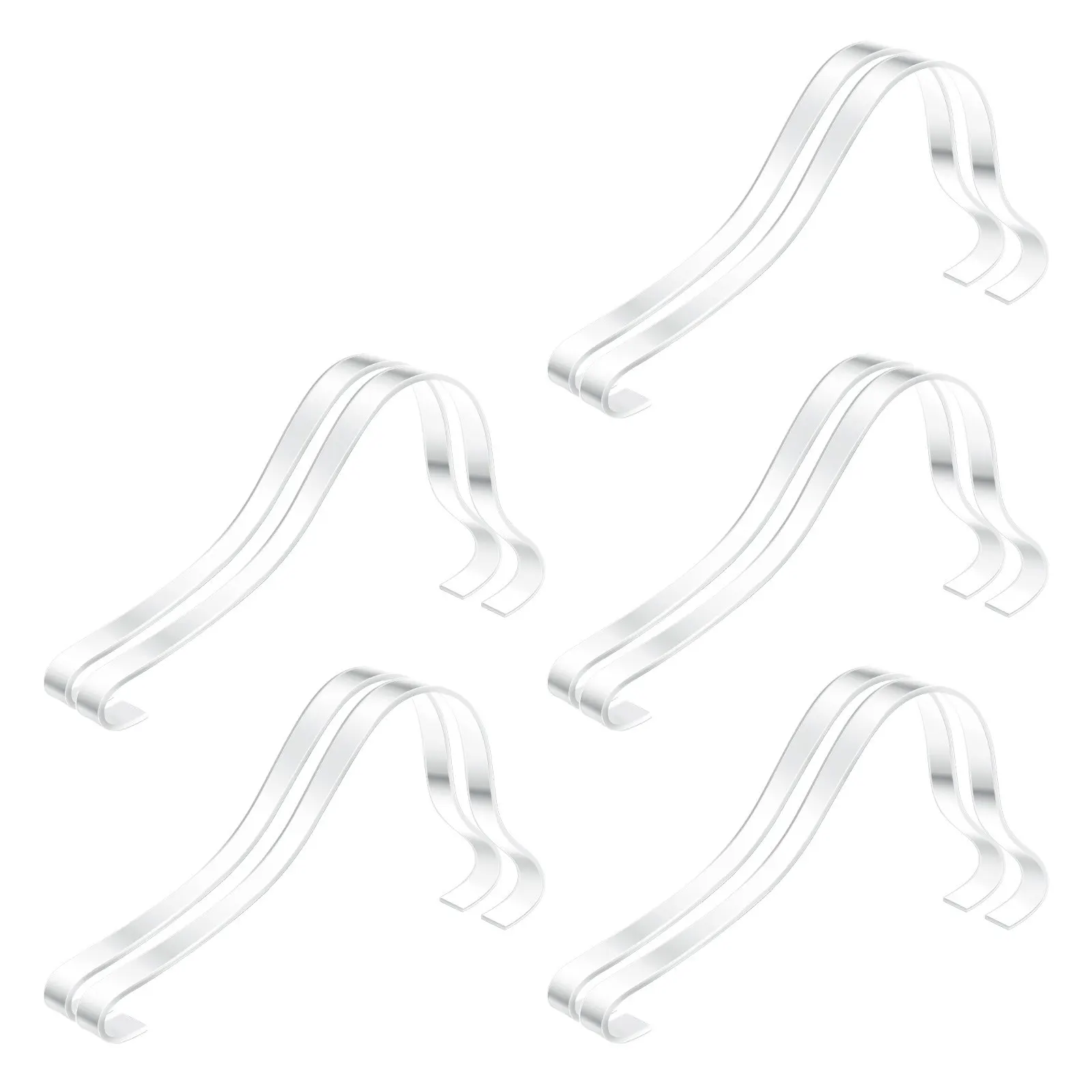 10Pcs High Heels Display Rack Acrylic Shoes Holder Sandals Support Shoe Display Stand Lightweight for Shop Home