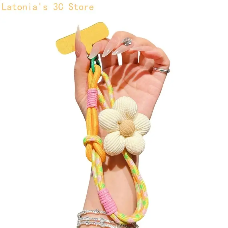 Modisches Blumenmuster, universelles Handy-Handgelenk-Lanyard für Anti-Verlust-Sicherheit – Detail 10