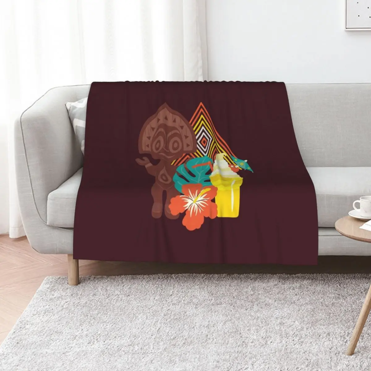Polynesian Paradise Throw Blanket Blankets For Sofas Nap Loose For Sofa Thin Bed Fashionable Summer Blankets