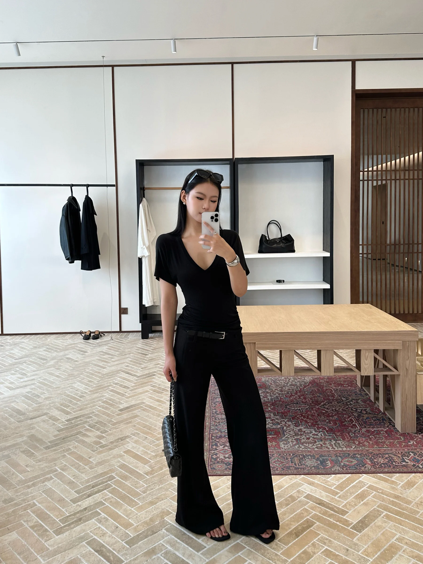 

Современные ретро-брюки с низкой посадкой, широкими штанинами и эффектом похудения, модные повседневные брюки-клеш для женщин, прямые брюки