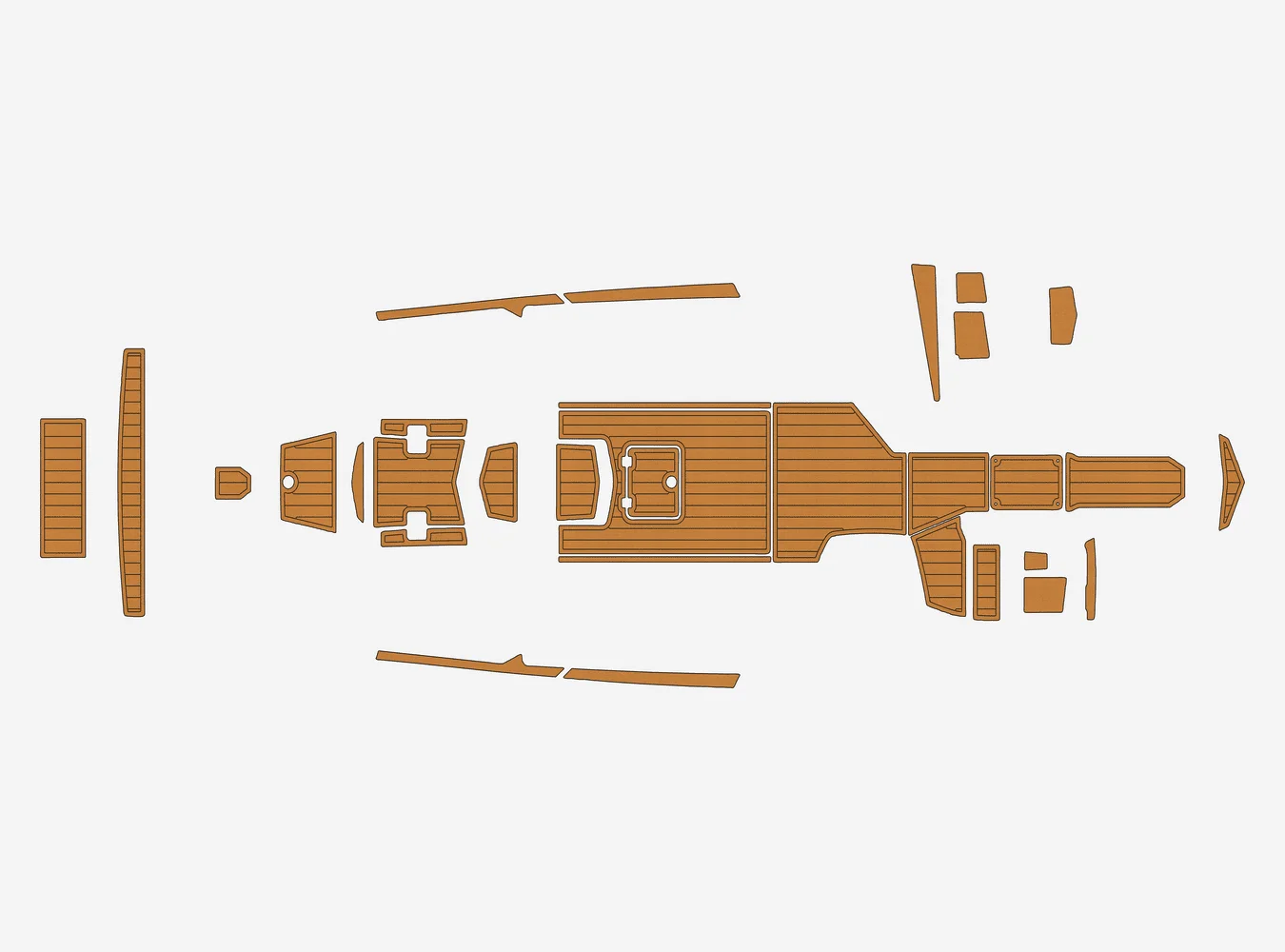 

2019 TIGE ZX5 1/4" 6mm EVA foam Non-Slip PVC Teak Decking marine Mat seadek aqua carpet Marine Floor