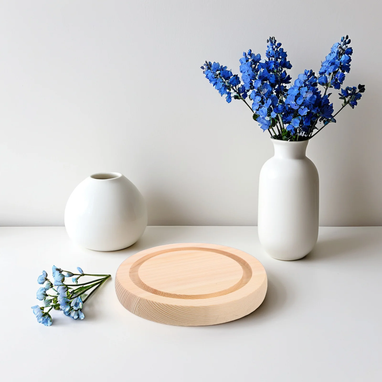 

2Pcs Clear Glass Dome Wooden Base Display Dome Tray Decorative Cloche Base Planter Plate Dustproof Support Home