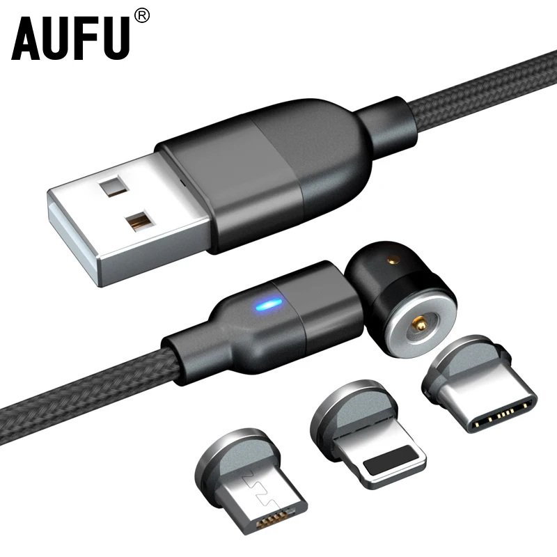 2m USB Magnetic Charging Cable for Micro Type-C Cable for iPhone Huawei Samsung Android Mobile Phone Long Cord Wire