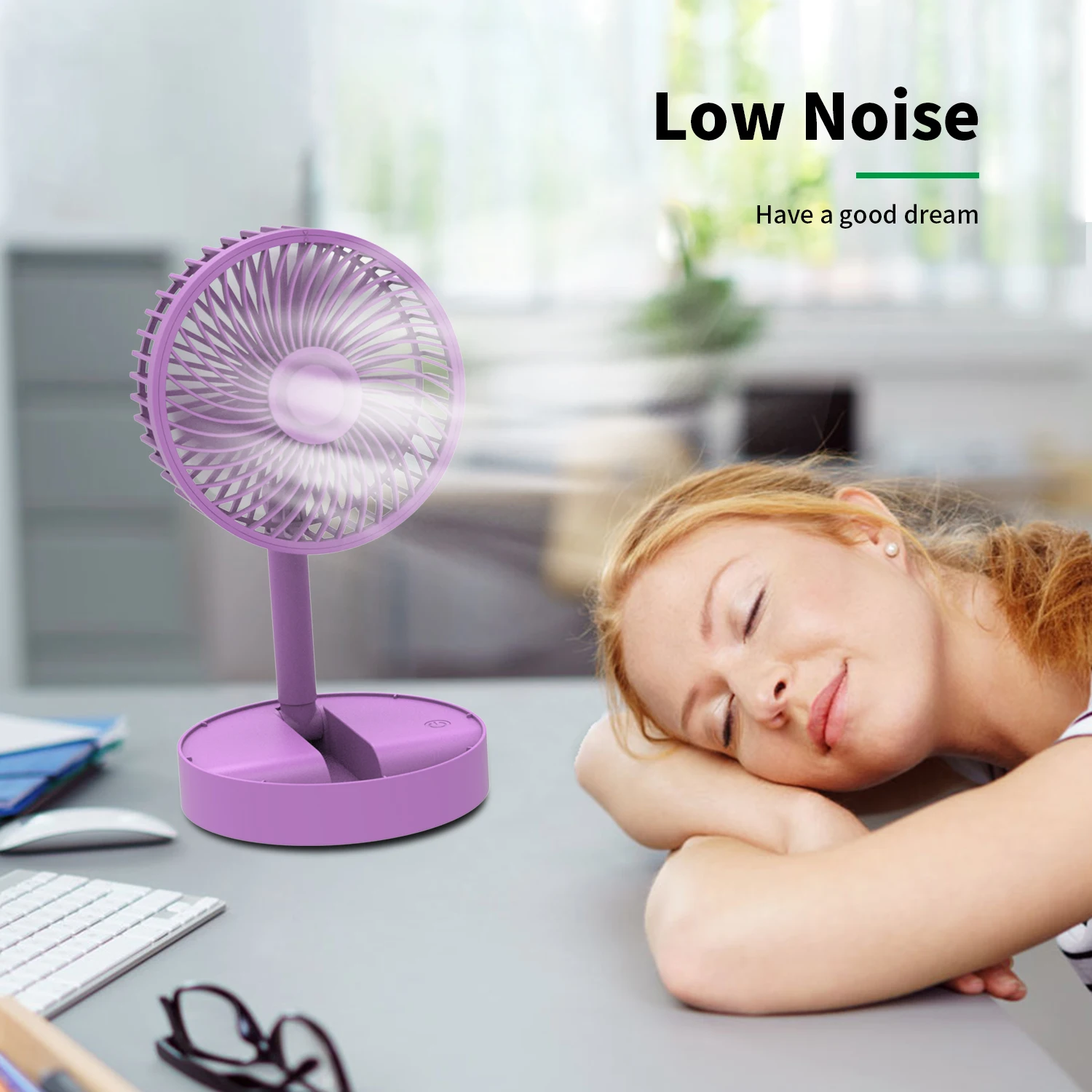 Mini ventilador portátil de mano recargable por USB, electrodomésticos de escritorio, Enfriador de aire de viaje al aire libre, ventilador de pie para el suelo