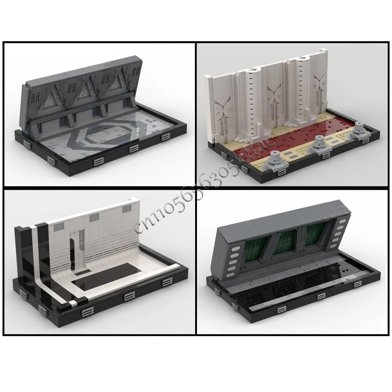 MOC مبارزة/المدينة/القلعة/برج المدينة/Jeedi معبد الممر نموذج لتقوم بها بنفسك مجموعة اللبنات الجمعية عرض اللعب مفاجأة الهدايا
