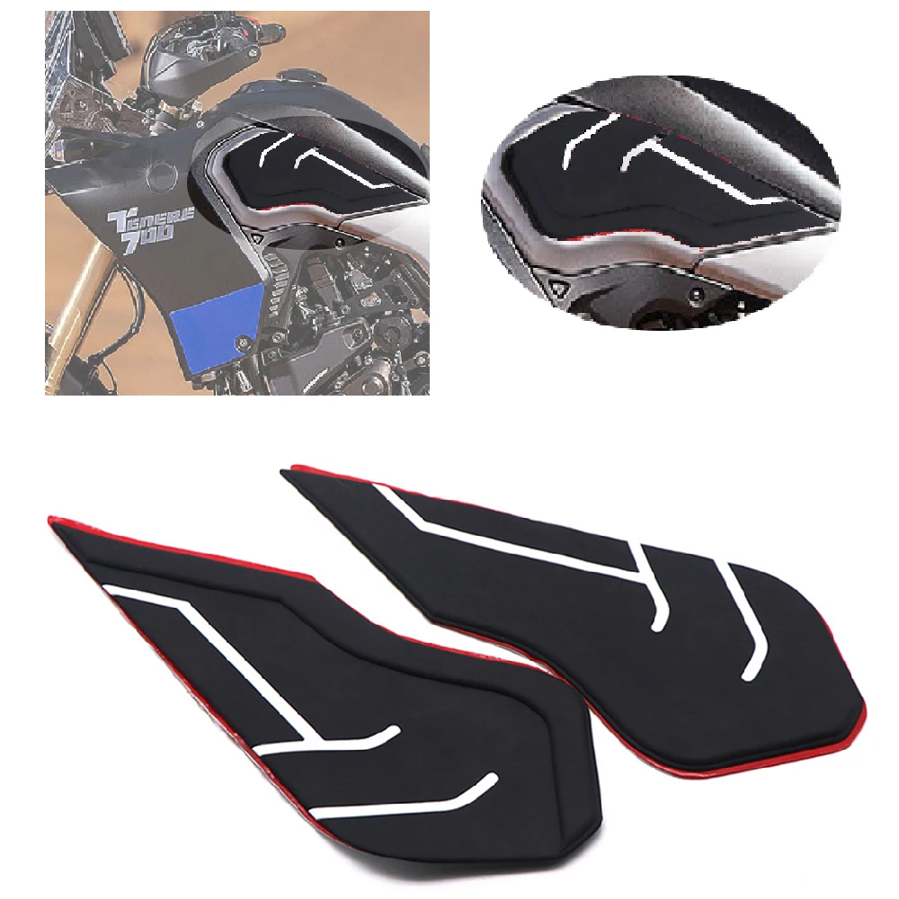 Fits for TENERE 700 Rally XTZ690 T7 XTZ700 ABS 2019-2024 Motorcycle Tank Grips Pad FuelTank Side Knee Traction Anti Slip Pads