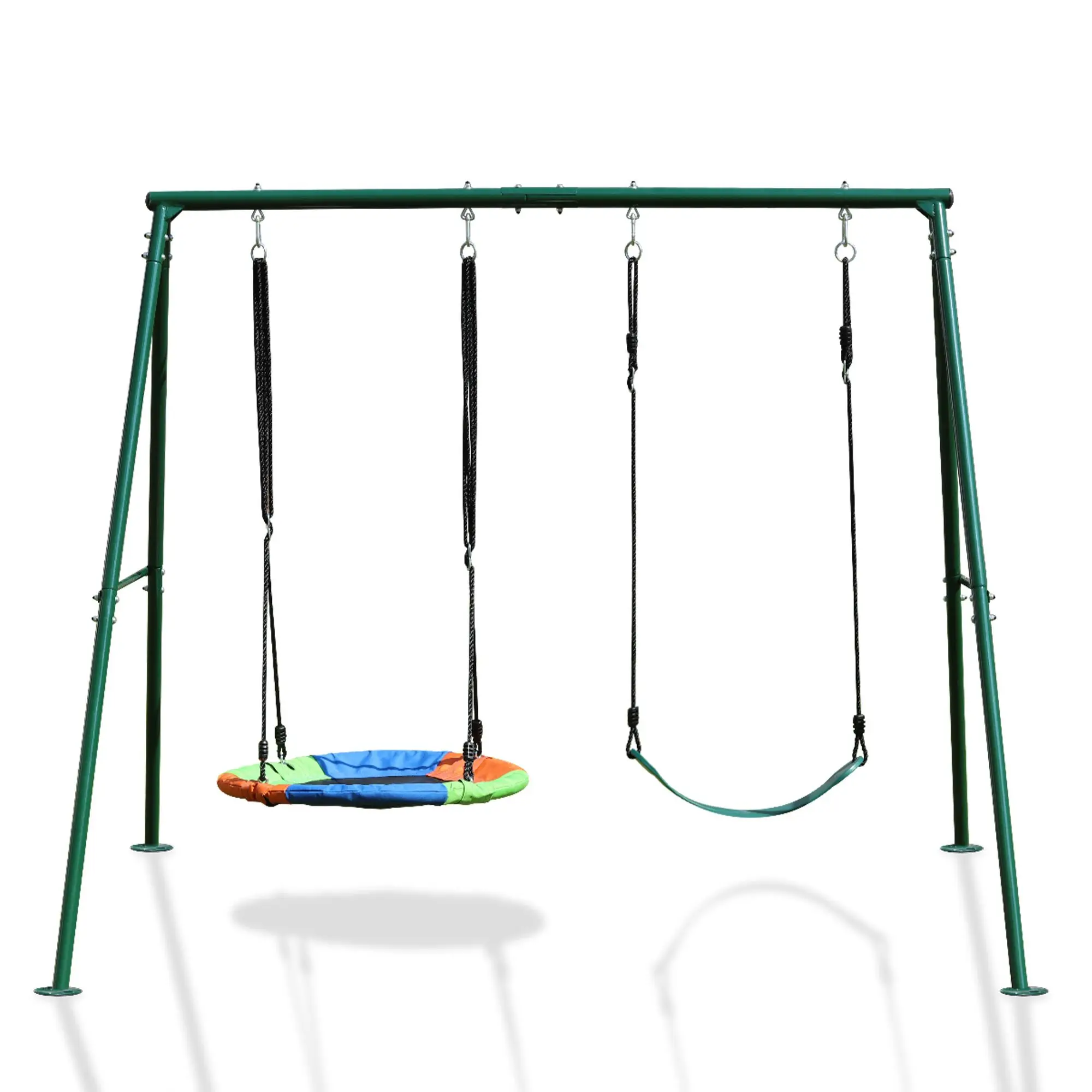 Swing Sets for Backyard 440LBS 2 Seat, Swing with Stand, Swing Set for Kids, 32