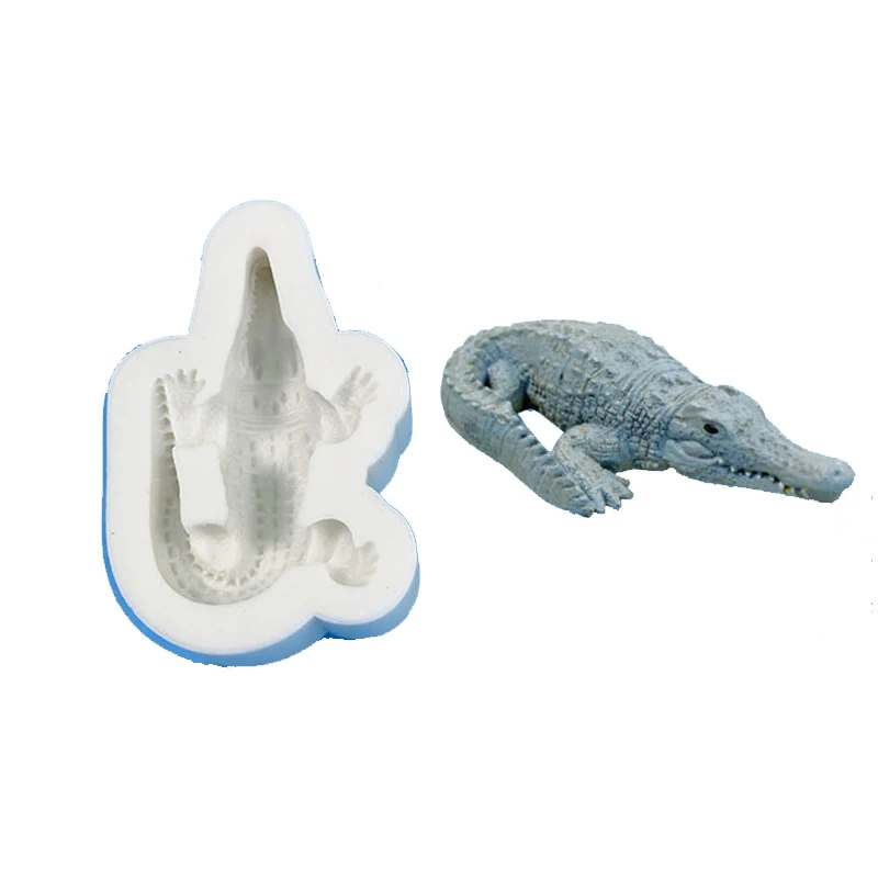 Shark Crocodile Tortoise Polar bear Crocodile Cooking Tools Decoration Silicone Mold Baking Fondant Sugar Craft Of Cake