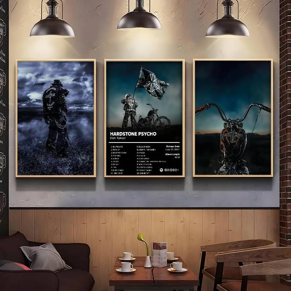 Don Toliver Singer Hardstone Psycho Poster Gallery Prints Self Adhesive Home Decor Decoration Wall Decals Living Room Sticker