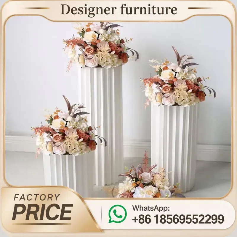 Artificial Silk Flower Ball Centerpiece Plastic Wedding Table Decoration For Party Event Stage Stand Floral Arrangement