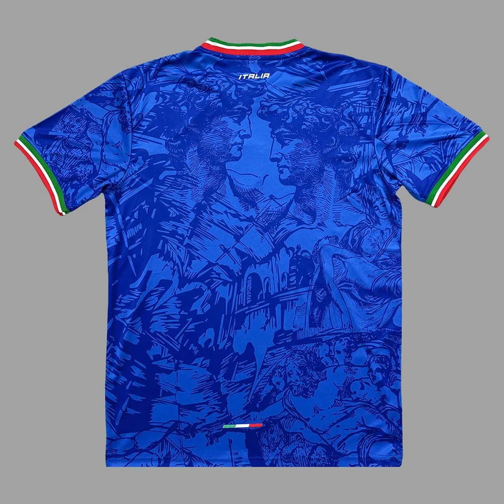 Italien Team 2026 Konzept Fußballtrikot Herren Sport Schnelltrocknend Atmungsaktiv Übergroßes T-Shirt Fan-Trainings-Fußballtrikots 6XL Oberteile – Detail 6